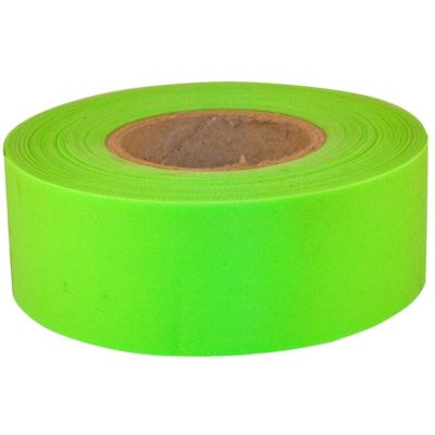 C.H. Hanson 1-3/16 in. x 150 ft. Economy Lime Fluorescent Flagging Tape