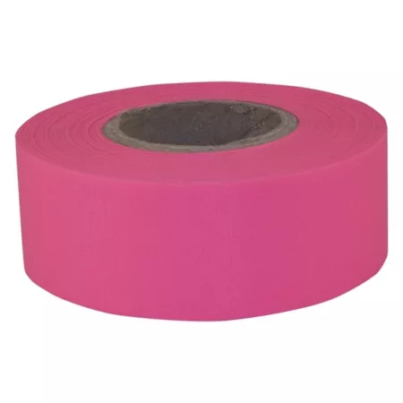 C.H Hanson Warning Tape 1-3/16 in x 150 ft Fluorescent Pink Flagging Tape