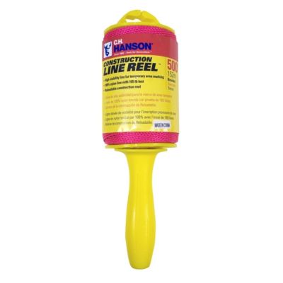 C.H. Hanson 500 ft. Braided Pink Masonry Line and Reel