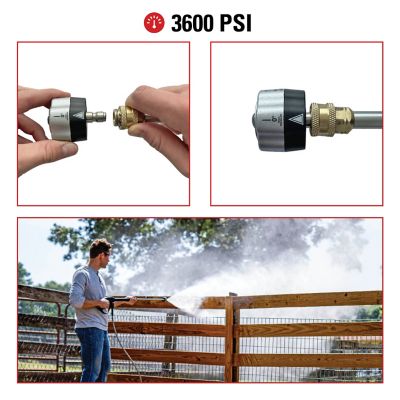 Image showing  3,600 PSI 5-in-1 Spray Pressure Washer Nozzle
