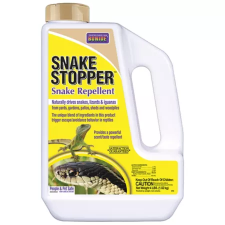 Bonide 4 lb Snake Stopper Snake Repellent Ready-to-Use Granules Outdoor Snake Deterrent Safe for People and Pets Animal & Rodent Repellent