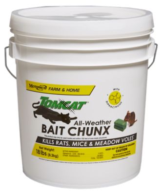 Tomcat 18 lb. All-Weather Rodent Bait Chunx Blocks, 1 oz. Chunx