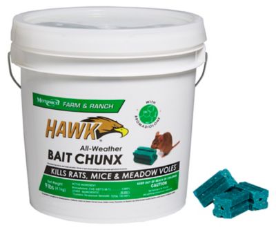 Hawk 9 lb. All-Weather Rodent Bait Chunx, 1 oz. Chunx