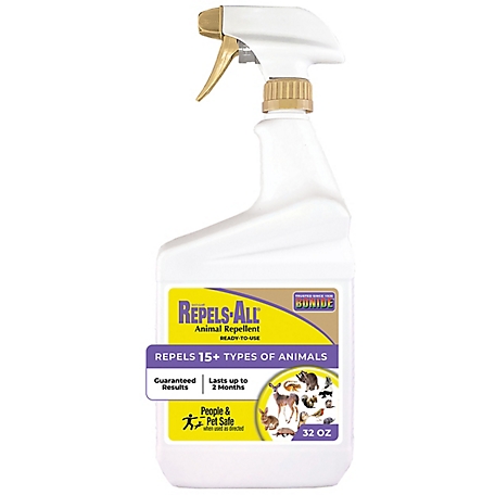 Bonide Repels-All Animal Repellent, 32 oz Ready-to-Use Spray, Outdoor Garden Deer & Rabbit Repellent, People & Pet Safe