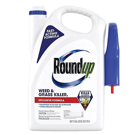 Roundup Weed & Grass Killer4 with Trigger Sprayer, 1 gal.