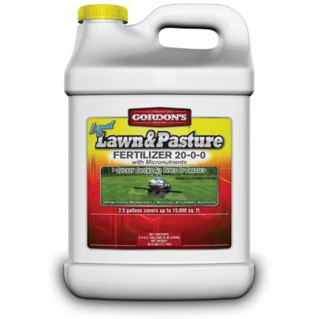 Gordon 2.5 gal 15 000 Square Feet Liquid Lawn and Pasture Fertilizer with Micronutrients 20-0-0 Fertilizers