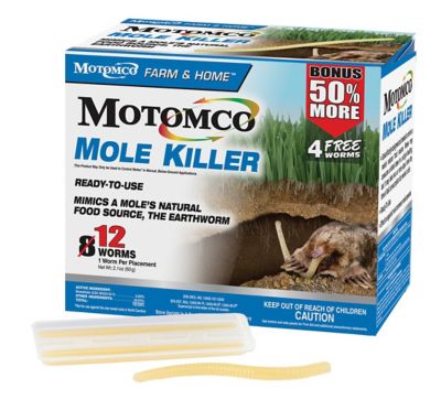 Motomco 2.1 oz. Mole Killer, Worm, 8-Pack