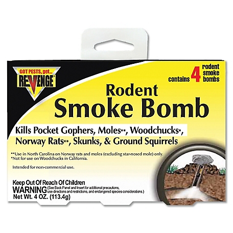 Revenge 4 oz. Rodent Repellent Smoke Bombs, 4-Pack