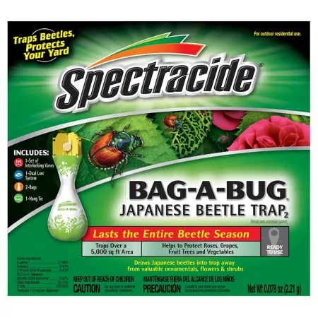 Spectracide Bag-A-Bug Japanese Beetle Trap 5 000 Square Feet Coverage Area Insect Traps