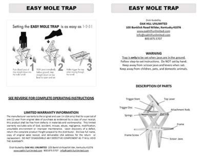 Image showing  Unlimited Mole Trap