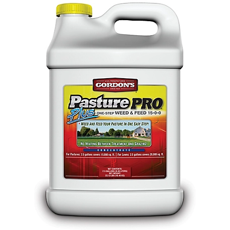 Gordon's 2.5 gal. Pasture Pro Plus 1-Step Weed & Feed 15-0-0 Lawn Fertilizer Concentrate