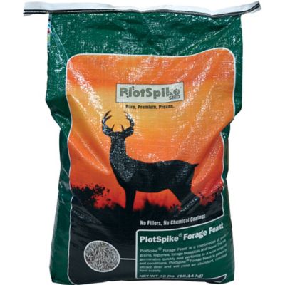 PlotSpike Forage Feast Deer Food Plot Seed, 40 lb.