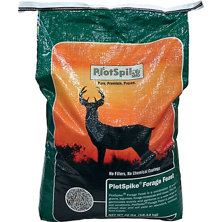 PlotSpike Forage Feast Deer Food Plot Seed, 40 lb.