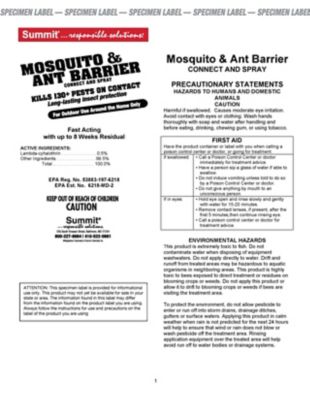 Image showing  0.5 gal. Mosquito and Ant Barrier Hose End Sprayer