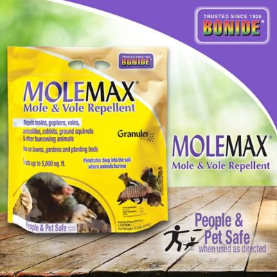 Image showing  Mole & Vole Repellent Granules, 10 lbs. Ready-to-Use, Outdoor Lawn & Garden Mole Control
