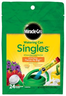 Miracle-Gro Watering Can Singles All-Purpose Water Soluble Plant Food, 24-Pack