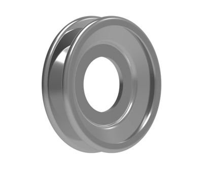 Image showing  1.625 in. W Series Hub Pulley, 4 in. OD, 18 Gauge