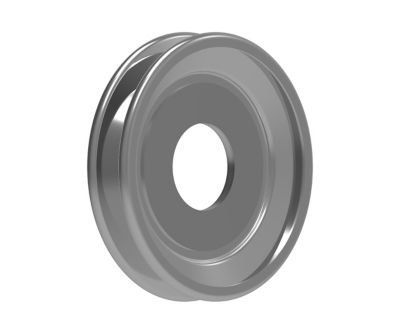 Image showing  1.625 in. W Series Hub Pulley, 5 in. OD, 18 Gauge