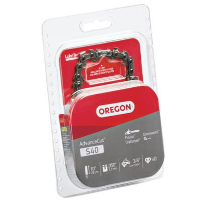 Image showing  10 in. AdvanceCut Chainsaw Chain, 3/8 in. Pitch, 0.050 in. Gauge, 40 Drive Links, S40