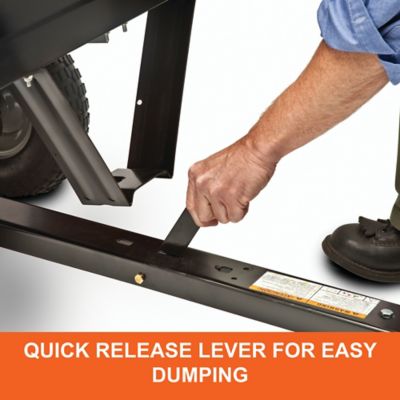 Image showing 8 th Agri-Fab Tow-Behind Steel Dump Cart, 350 lb. Capacity