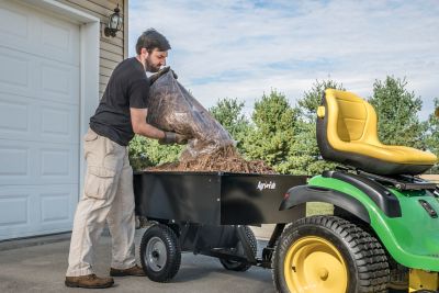 Image showing  Tow-Behind Steel Dump Cart, 750 lb. Capacity