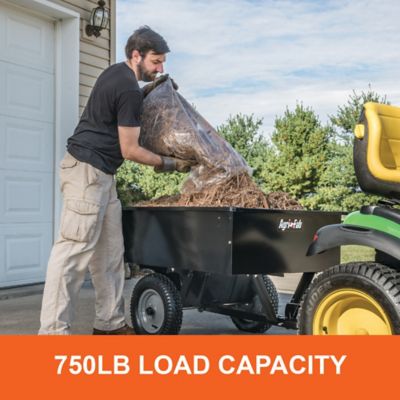 Image showing 6 th Agri-Fab Tow-Behind Steel Dump Cart, 750 lb. Capacity