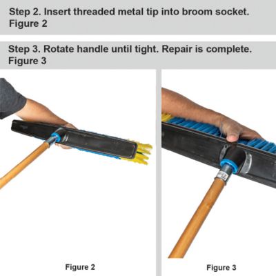 Image showing  60 in. Wood Handle for Brooms, Metal Threaded Tip