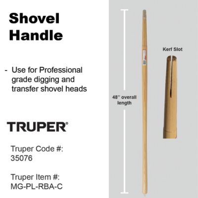 Image showing  48 in. Ash Wood Handle for Shovels