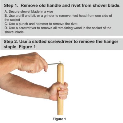 Image showing  48 in. Ash Wood Handle for Shovels