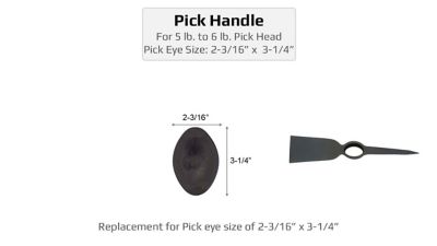 Image showing  36 in. Fiberglass Handle for 5 and 6 lb. Pick #6 Eye