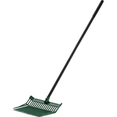 Image showing  14 in. ABS Bedding Fork with Black Coating Hardwood Handle