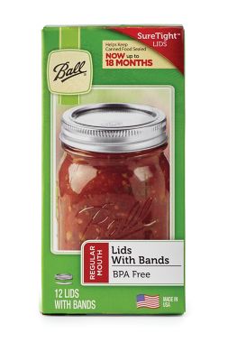 Ball Regular Mouth Lids and Bands, 12-Pack
