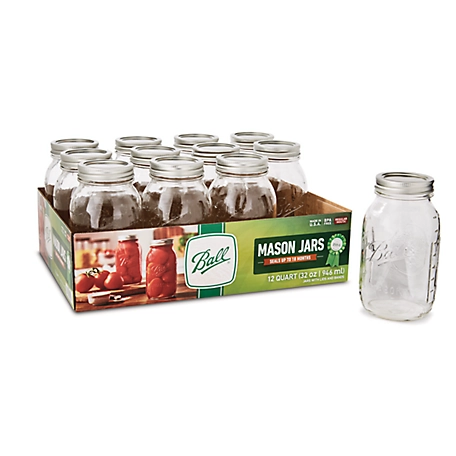 Save on Ball Mason Jars Wide Mouth Quart (Full Case) Order Online Delivery