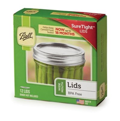 2 Boxes Of BALL Wide Mouth Canning Jar Lids Mason Jar 12 Count Per Box IN HAND! 
