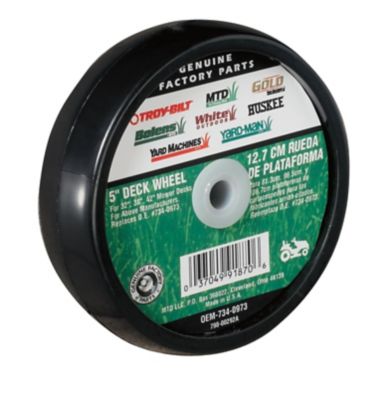 Image showing  5 in. Lawn Mower Deck Wheel for Mowers with 32 in., 38 in. or 42 in. Decks