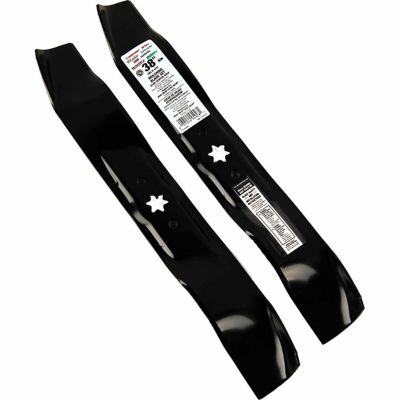Image showing  38 in. Mulching Lawn Mower Blades for Bolens, Huskee, MTD, Troy-Bilt, Yard Machines and Yard-Man Mowers, 2-Pack