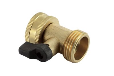 Image showing  3/4 in. Brass Hose Shutoff Valve Connector