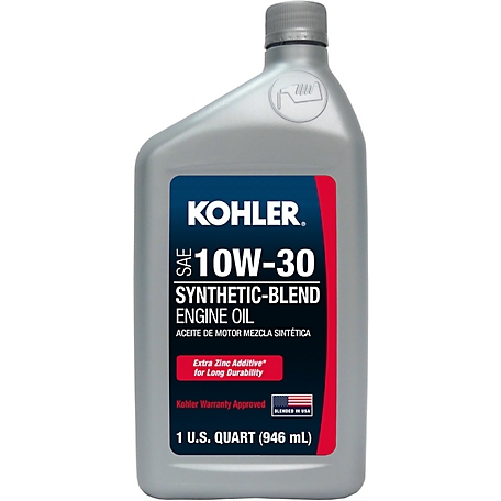 Kohler 10W-30 Universal Synthetic-Blend Premium Oil, 1 qt.