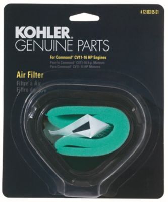 Kohler Lawn Mower Air Filter with Pre-Cleaner Kit for Select Models CV11-16 standard capacity, 12 883 05-S1