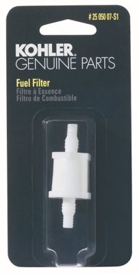 Kohler In-line Lawn Mower Fuel Filter for Kohler Command, K-Series and Magnum Engines