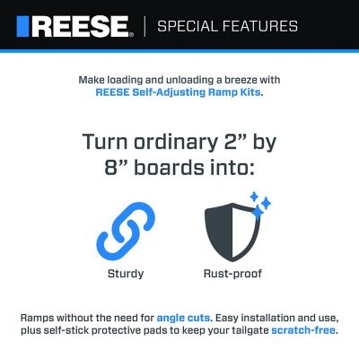2 Piece Reese Explore 9517500 8 Adjustable Top Ramp Kit 