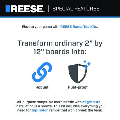 Image showing  700 lb. Capacity Adjustable Ramp Top Kit, 2 in. x 12 in., 2-Pack