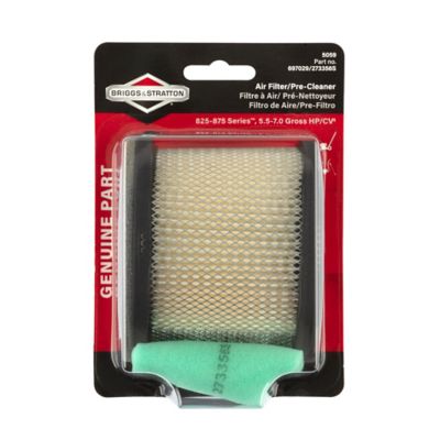 Briggs & Stratton Lawn Mower Air Filter with Pre-Cleaner for Select Models, 5059K
