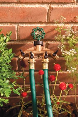 Image showing 3/4 in. Brass 4-Way Shut-Off Manifold