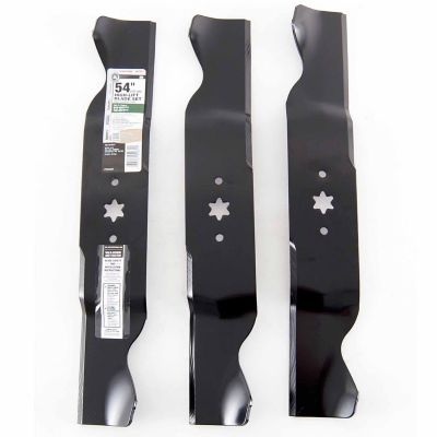 Image showing  54 in. High-Lift Lawn Mower Blades for Bolens, Huskee, MTD, Troy-Bilt, Yard Machines and Yard-Man Mowers, 3-Pack