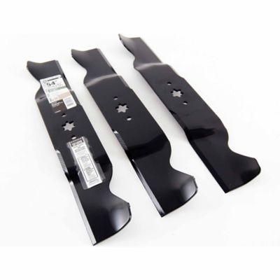 Image showing  54 in. High-Lift Lawn Mower Blades for Bolens, Huskee, MTD, Troy-Bilt, Yard Machines and Yard-Man Mowers, 3-Pack