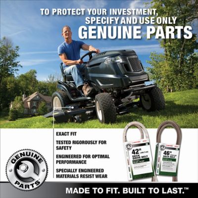 Image showing  46 in. Deck Lawn Mower Deck Drive Belt for Bolens, Huskee, MTD, Troy-Bilt, Yard Machines and Yard-Man Mowers