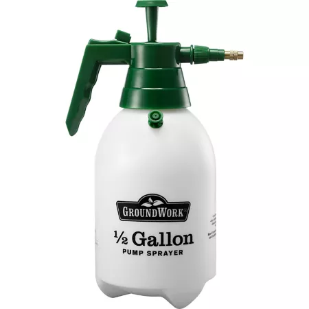 GroundWork 0.5 gal Polyethylene Tank Pump Sprayer Handheld Sprayers