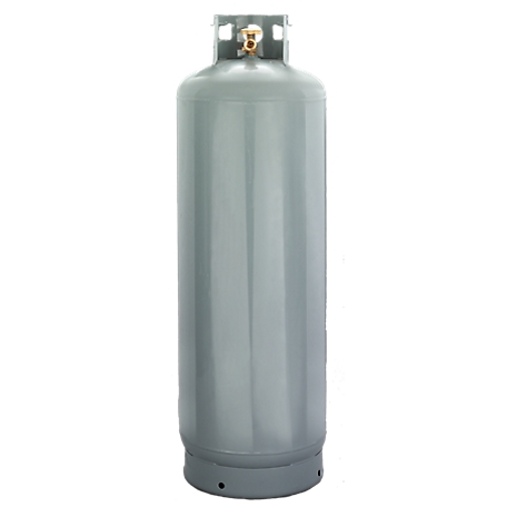 Steel DOT Vertical LP Cylinder Propane Tank Equipped with POL Valve, 100 lb.