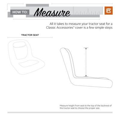 Image showing 10 th Classic Accessories 14.5 in. Lawn Tractor Seat Cover, Medium